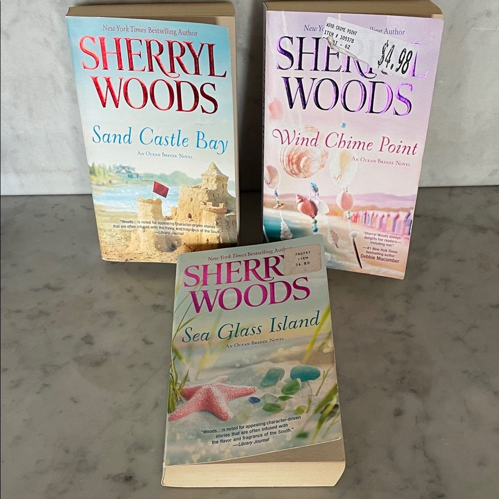 SHERRYL WOODS Ocean Breeze Trilogy Paperback Book Set (3)